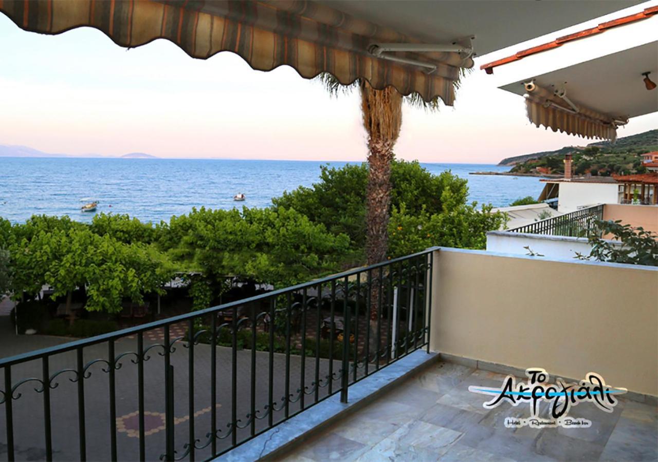 Akrogiali Hotel Restaurant Xiropigado Extérieur photo